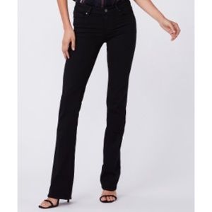 Paige Denim Manhattan Bootcut Skinny Black